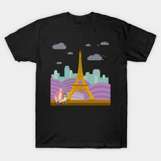 A trip with my dog to Paris T-Shirt